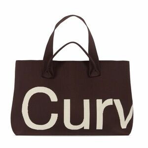 Sean  Brown Curves  Chocolate  Tote Bag